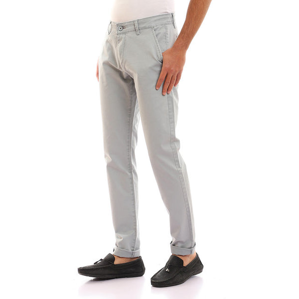 Casual Solid Regular Fit Pants - Dark Grey