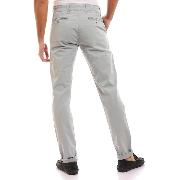 Casual Solid Regular Fit Pants - Dark Grey