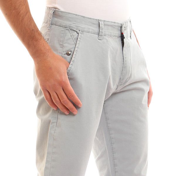 Casual Solid Regular Fit Pants - Dark Grey