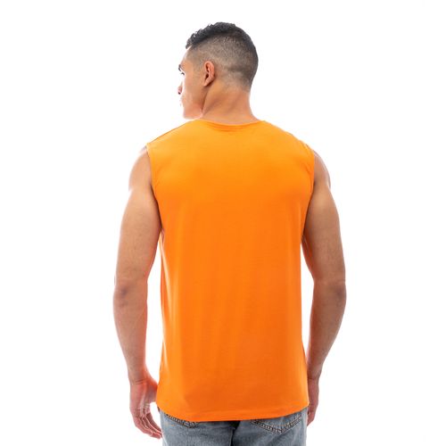 Printed Smile Lucky Comfy Tank Tops - Orange