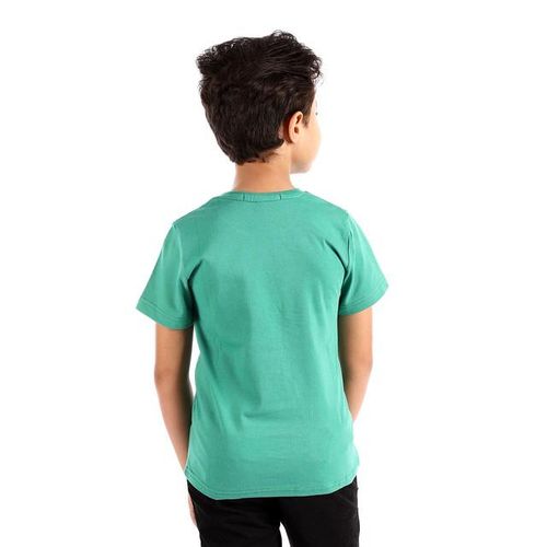 Boys " Vibe" Printed T-shirt - Green