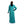 Load image into Gallery viewer, Hooded Buttoned Neck Velvet Nightgown - Teal Green
