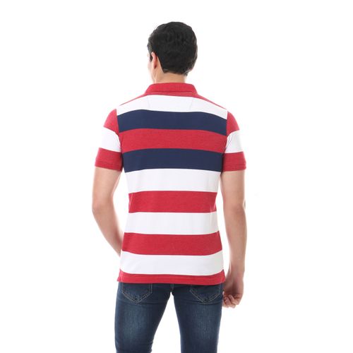 Trendy Casual Polo Shirt - Red