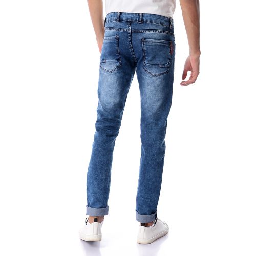 Casual Wash Out Medium Blue Jeans