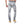 Load image into Gallery viewer, Side Printed &quot;Ruck&quot; Ripped Jeans - Wash Light Grey
