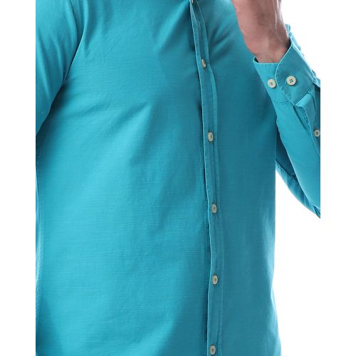 solid_long_sleeves_turquoise_steel_blue_shirt