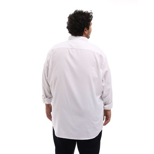classic_plus_size_plain_full_sleeves_shirt_-_white