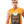 Printed Smile Lucky Comfy Tank Tops - Orange