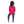 Girls Velour Pajama With Stitched Pattern - Fuchsia & Navy Blue