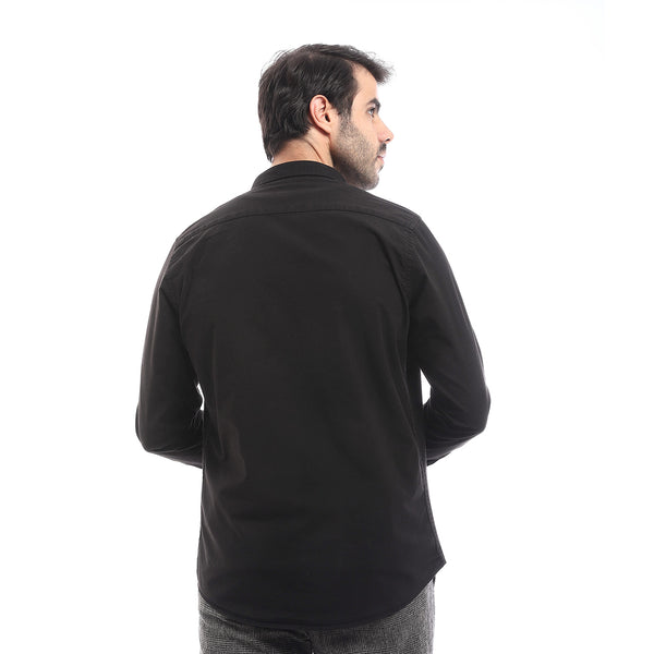 solid__regular_fit_shirt_-_black