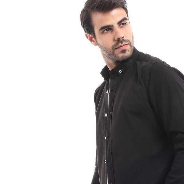 solid__regular_fit_shirt_-_black