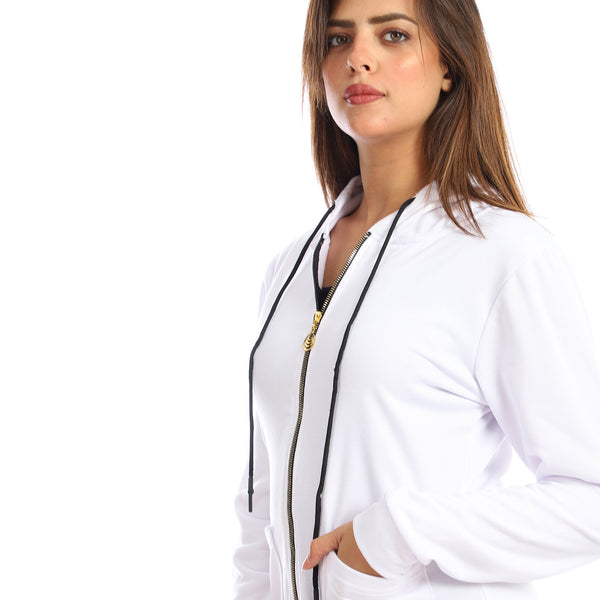 white_hooded_zipper_long_sweatshirt