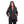Adjustable Hoodie Double Face Jacket - Red & Black