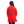 Adjustable Hoodie Double Face Jacket - Red & Black