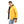 Load image into Gallery viewer, Double Face Back Printed Puffer Jacket - Black &amp; Yellow
