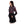 Load image into Gallery viewer, Upper Patterned Cotton Slip On Hoodie - Black &amp; Fuchsia
