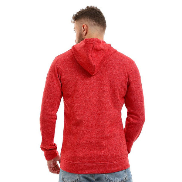 Inner Velour Hooded Sweatshirt - Heather Red