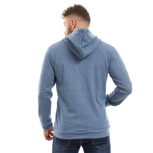 Inner Velour Hooded Sweatshirt - Heather Blue