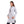 Load image into Gallery viewer, Off White Velour Padded Hoodie Dress - Heather Grey
