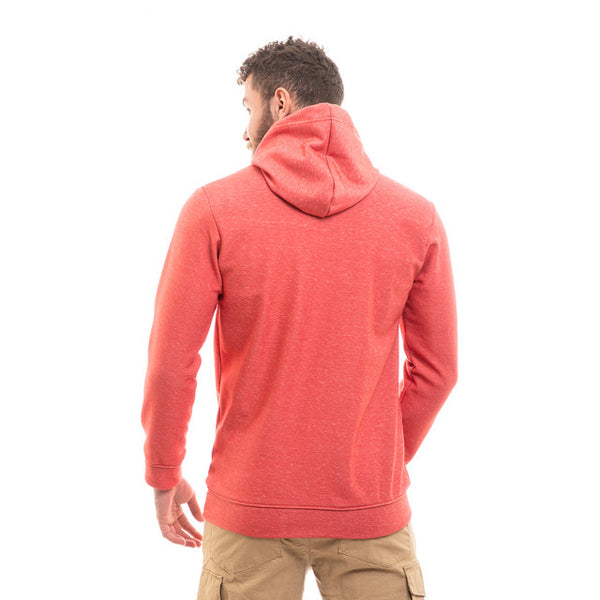 Basic Full Sleeves Cotton Hoodie - Watermelon