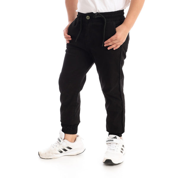 Boys Regular Fit Comfy Pants - Black