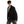 تحميل الصورة في عارض المعرض ، Black Elegant Zipped Fleece Jacket with Turn Down Collar

