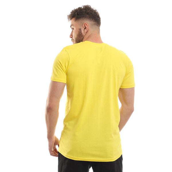 Slip On Basic Plain Yellow T-Shirt