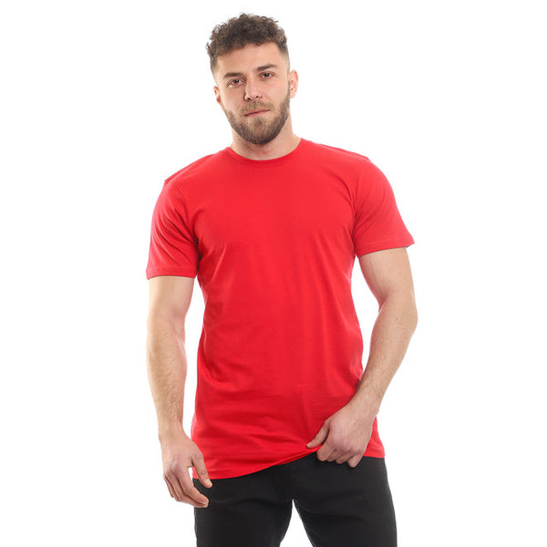 Slip On Basic Plain Red T-Shirt