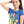 Load image into Gallery viewer, Smiling Fruits Slip On Tee - Blue, Yellow, Pink &amp; Green
