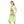 Printed Round Neck Cotton Sleepshirt - Green