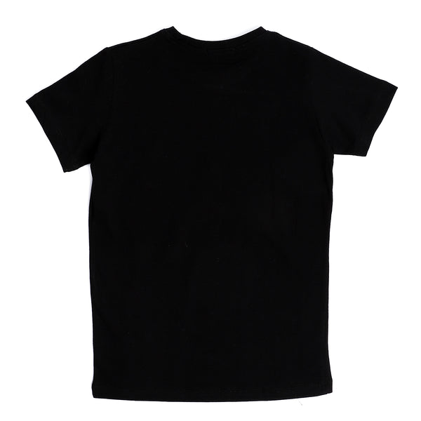 Girls " I am a future super star" Printed Tee - Black