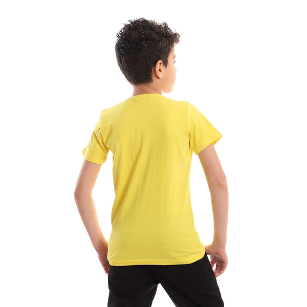 Slip On Regular Fit Boys T-Shirt - Yellow