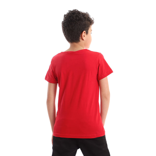 Slip On Regular Fit Boys T-Shirt - Red