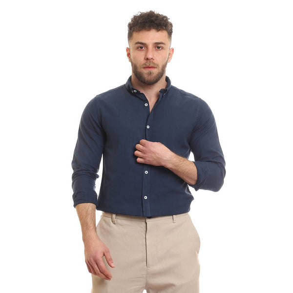 Solid Cotton Full Sleeves Casual Shirt