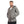 Load image into Gallery viewer, Long Linen Jacket With Hooded Collar - Heather Grey
