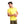 Load image into Gallery viewer, Turn Down Collar Plain Yellow Short Sleeves Polo Shirt

