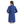 Chest Flap Pockets Solid Buttoned Shirt - Royal Blue
