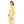 Chest Flap Pockets Solid Buttoned Shirt - Light Yellow