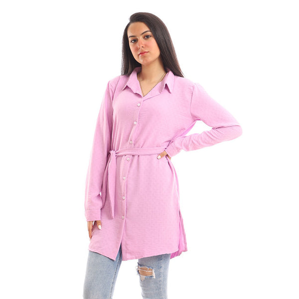 self_patterned_button_down_shirt_-_violet