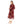 Load image into Gallery viewer, Floral Buttons Down Summer Long Shirt - Burgundy &amp; Orange
