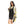 Load image into Gallery viewer, Printed Chest Henley Sleepshirt With Robe - Black &amp; Yellow
