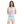 Load image into Gallery viewer, Flamingo V-Neck Shorts Pajama Set - Light Blue &amp; Beige
