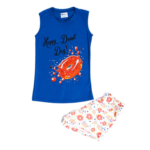 girls_happy_dounut_pajama_short_-_off_white_-_blue