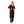 Striped Bi-Tone Full Sleeves Long Cardiagn - Red & Black