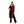 Striped Bi-Tone Full Sleeves Long Cardiagn - Red & Black