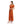 Side Slits Cap Sleeves Dress - Burnt Orange