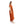 Side Slits Cap Sleeves Dress - Burnt Orange