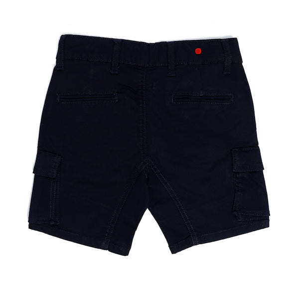 Plain Boys Summer Cargo Short - Navy Blue