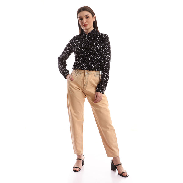 Simon Slouchy Fit Plain Gabardine Pants