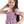 Gathered Chest Lavendar, Green & Yellow Dress